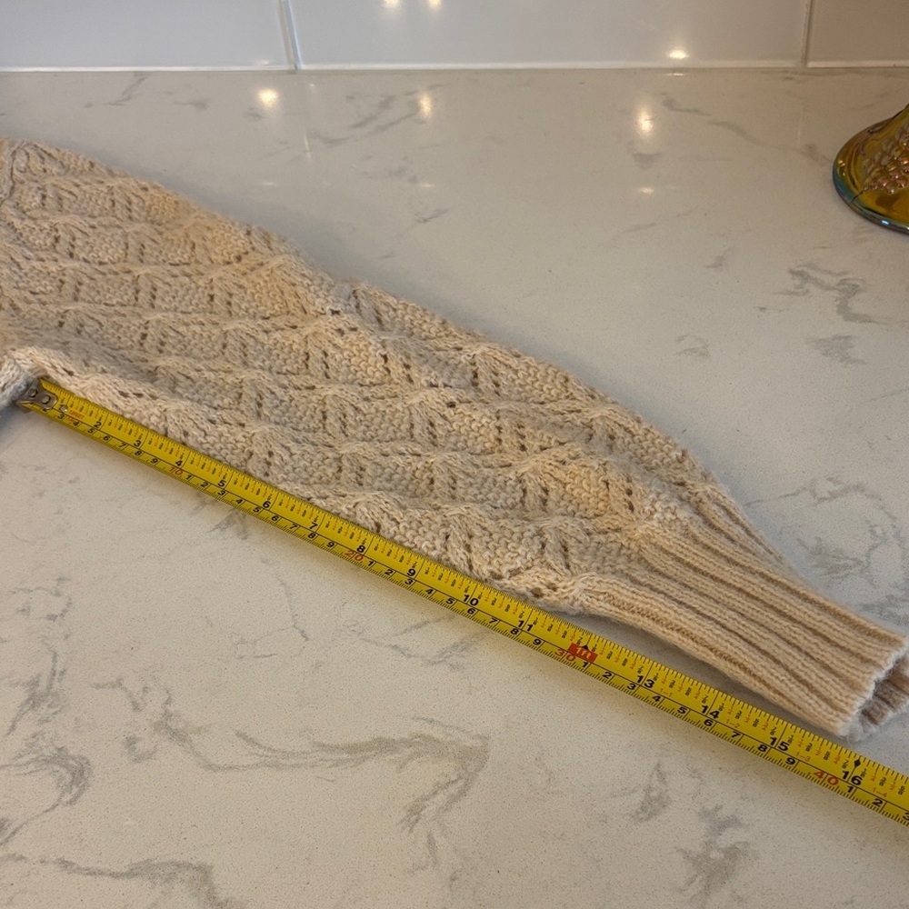 OAK + FORT Cream Knit Button-Up Cardigan - Picture 8 of 8